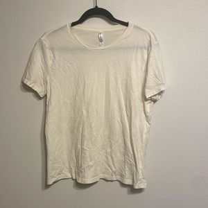 Cream color Fabletics workout top